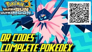 Pokémon Ultra Sun and Ultra Moon  Complete Pokédex ALL QR Codes amp Shinies [upl. by Deanne]