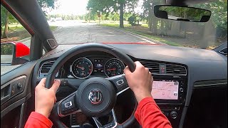 2020 Volkswagen Golf GTI 6MT  POV Test Drive Binaural Audio [upl. by Seugirdor41]