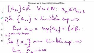 Teoremi sui limiti di successioni monotone [upl. by Inoy]