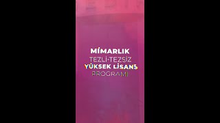 Mimarlık Yüksek Lisans Programı Nedir [upl. by Akener]