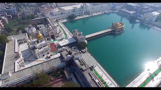 GOLDEN TEMPLE  HARMANDHIR SAHIB  AERIAL 4K VIDEO [upl. by Eiznek]