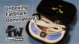 Unboxing FPV Videobrille FatShark Dominator V3 [upl. by Ehtyaf]