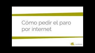 Como pedir el paro por Internet، كيف تطلب البارو من الإنترنت [upl. by Caty622]