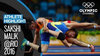 Sakshi Malik 🇮🇳  The road to Olympic Bronze  Athlete Highlights [upl. by Nylikcaj583]