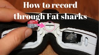 How to record through fat shark goggles DVR [upl. by Agathe]