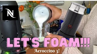 How To Foam Milk With Aeroccino 3 Make Coffee With Foam Tips amp Tricks  Easy Foamed Latte Recipe [upl. by Akinas]