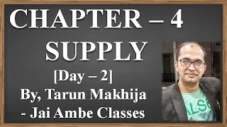 STD  11 ECONOMICS CHAPTER  4 SUPPLY DAY  2 [upl. by Akemhs]