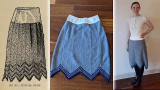 Victorian Winter Petticoat  Historical Knitting [upl. by Amil927]