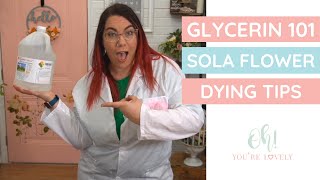 How to use glycerin with sola wood flowers [upl. by Amii826]