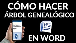 Cómo Hacer un Árbol Genealógico en Word [upl. by Dnumyar]