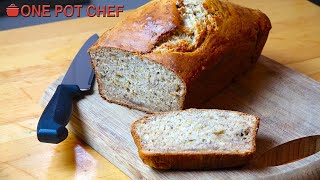 3 Ingredient Banana Bread  One Pot Chef [upl. by Baum]