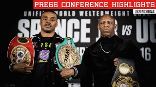 Errol Spence Jr vs Yordenis Ugas PRESS CONFERENCE HIGHLIGHTS [upl. by Gnay]