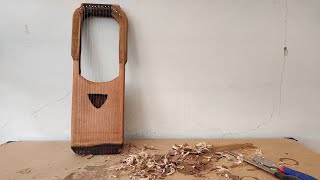 Building a Lyre AngloSaxon Lyre two octave Lyre harp [upl. by Yxel]