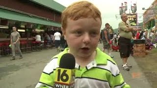 Apparently kid interviewed at Pennsylvania county fair [upl. by Oiratno]