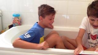 ICE BATH CHALLENGE 1 With questions [upl. by Ednalrym]