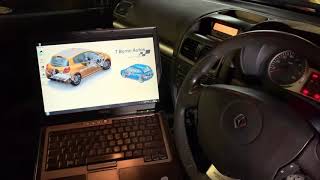 Renault Clio 172 182 Airbag coding using Clip diagnostic tool [upl. by Moskow]