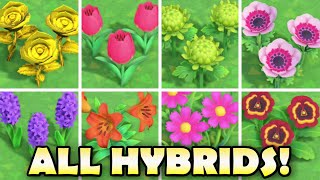 🌼 ALL HYBRID FLOWERS In Animal Crossing New Horizons amp How To Grow Them EASY [upl. by Franciskus]