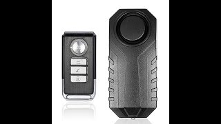 The Bicycle Anti Theft Vibration Remote Control Alarm Set Up Instructions And Review [upl. by Ebbarta841]