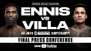 Ennis vs Villa FINAL PRESS CONFERENCE  EnnisVilla [upl. by Barbour495]