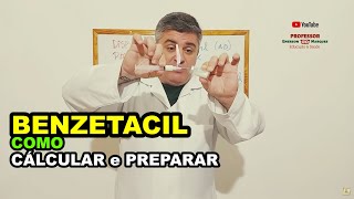 AULA PRÁTICA CÁLCULO E DILUIÇÃO DE BENZETACIL [upl. by Aerdnak]