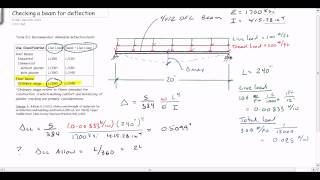 Check beam for deflection [upl. by Ravaj]