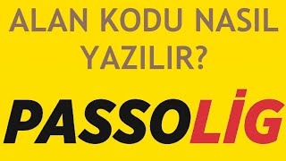 Passolig Alan Kodu Nasıl Yazılır [upl. by Trace]