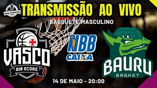 AO VIVO  VASCO X BAURU  NBB  BASQUETE  SÃO JANUÁRIO [upl. by Dasha]