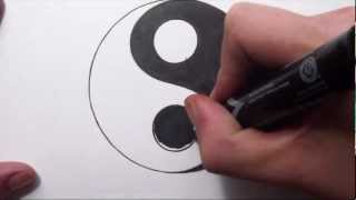 How To Draw a Yin Yang Symbol [upl. by Sophi]