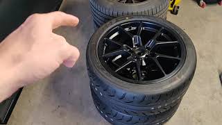 Michelin 2354018 vs Dunlop 2454018 tires on Golf R MK75 [upl. by Urbanna351]