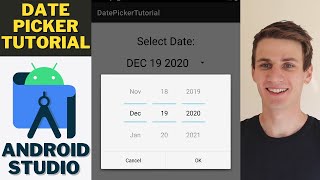 Pop Up Date Picker Android Studio Tutorial [upl. by Anelaf]