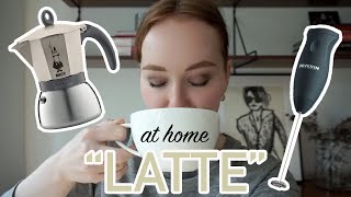 HOW TO MAKE A quotLATTEquot AT HOME moka pot  frother [upl. by Ahtivak181]