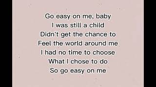 Adele  Easy On Me Lyrics [upl. by Alletsirhc]