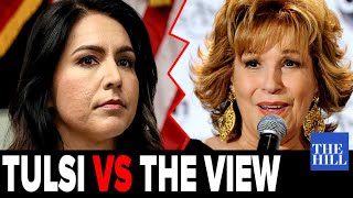 Panel Tulsi ends Joy Behar live on the View [upl. by Vaientina]