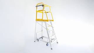 Stockmaster Navigator Mobile Platform Ladder [upl. by Eeleak]