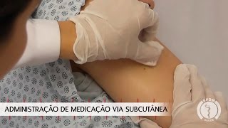 Administração de Medicação via Subcutânea [upl. by Chadwick]