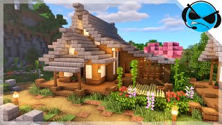 Minecraft How to Build a Large Japanese Farm House [upl. by Robb]