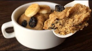 Microwave Banana Cake  Easy amp Healthy Mug Cake Recipe  Ems Kitchen [upl. by Alyad]