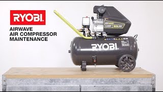 RYOBI Airwave Air Compressor maintenance [upl. by Lehet36]