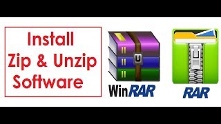 How to install Zip amp Unzip Software for windows 7 8 10 [upl. by Naggem]