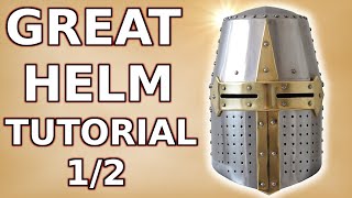 How to make a medieval Great helmet part 12 [upl. by Ul]