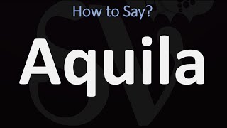 How to Pronounce Aquila CORRECTLY Bible [upl. by Aretina314]