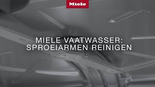 Miele Vaatwasser Sproeiarmen reinigen [upl. by Ettenwad]