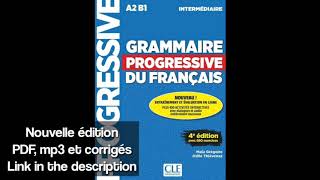 Grammaire Progressive du français A2 B1 Best book for learning French Selflearning [upl. by Belicia]