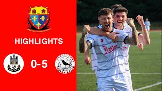 Caerleon 05 Cwmbrân Town  Gwent FA Senior cup  Quarter final highlights [upl. by Suiravad]