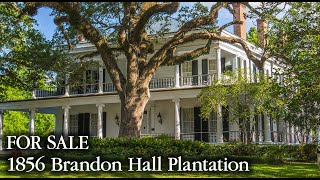 FOR SALE 1856 Brandon Hall Plantation Natchez Mississippi [upl. by Ahtrim]