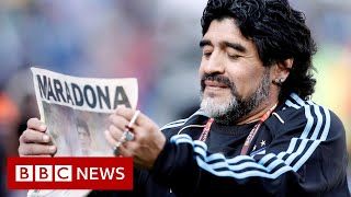 Diego Maradona Argentina legend dies aged 60  BBC News [upl. by Ivz]