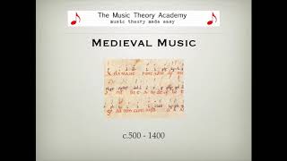 Medieval Music  A Quick Guide [upl. by Enytsirhc]