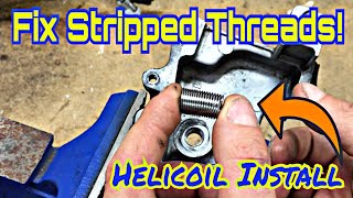 How to Repair DAMAGED Threads Using Helicoils [upl. by Akinna]