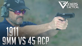 1911  9mm vs 45 ACP [upl. by Aldred]