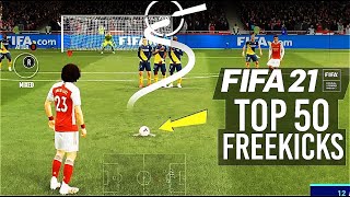 FIFA 21  TOP 50 BEST FREE KICK GOALS [upl. by Pandich]